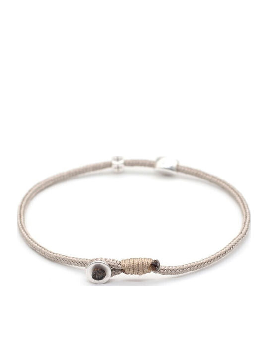 Armband Kreuz Auge – Essence Dunkel Beige