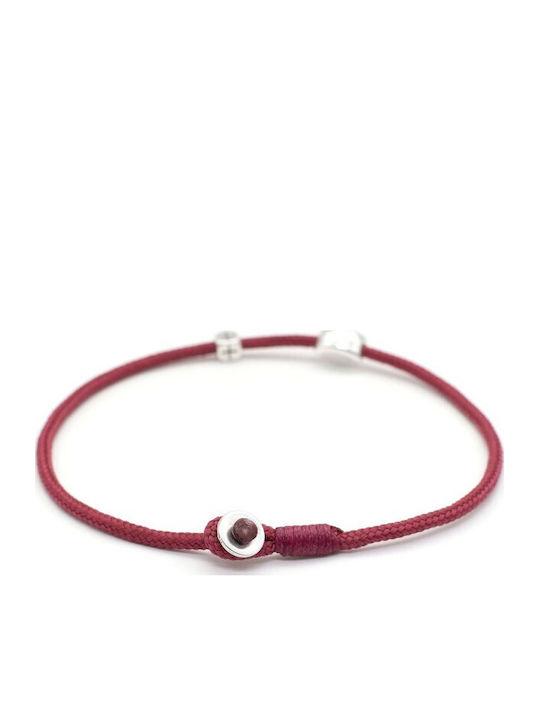 Irmelia Armband Kreuz Auge – Essence Bordeaux