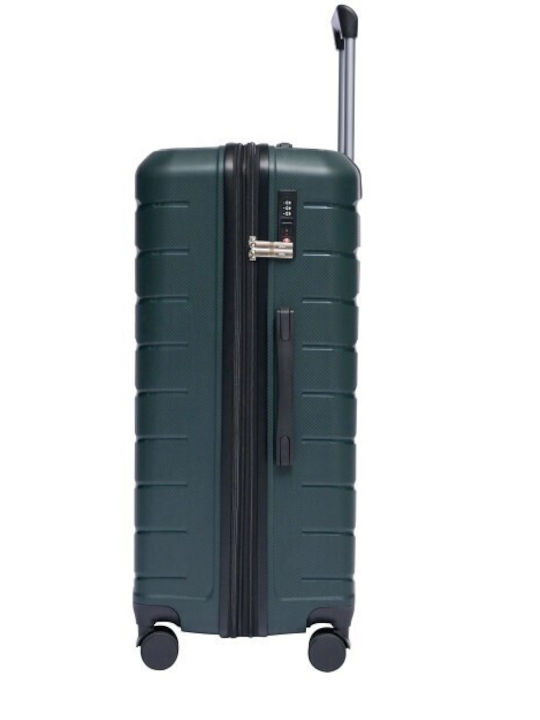 Lavor Cabin Hard Olive Suitcase with 4 Wheels Height 55cm