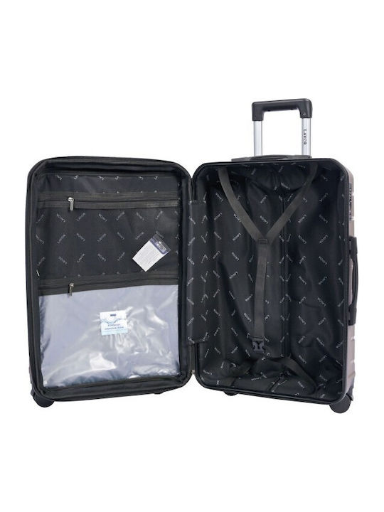 Lavor Reisekoffer Hart Braun mit 4 Räder Höhe 55cm