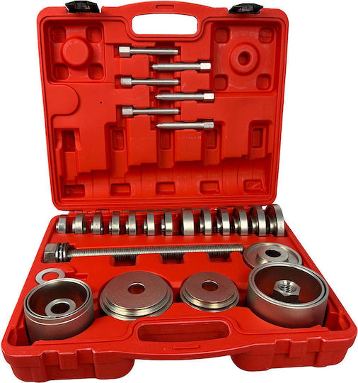 Set Extractor Silentbloc Rulmenți Butuc Adaptoare 50-102mm 34 Bucăți Gebo Tools