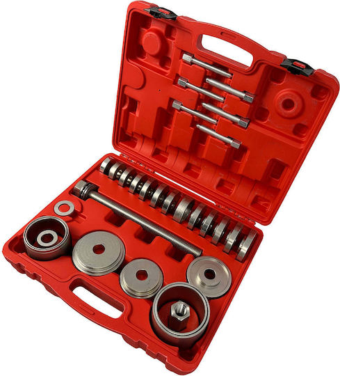 Set Extractor Silentbloc Rulmenți Butuc Adaptoare 50-102mm 34 Bucăți Gebo Tools