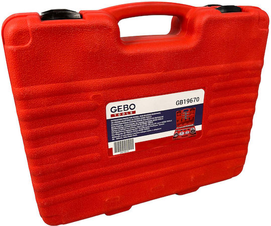 Set Extractor Silentbloc Rulmenți Butuc Adaptoare 50-102mm 34 Bucăți Gebo Tools