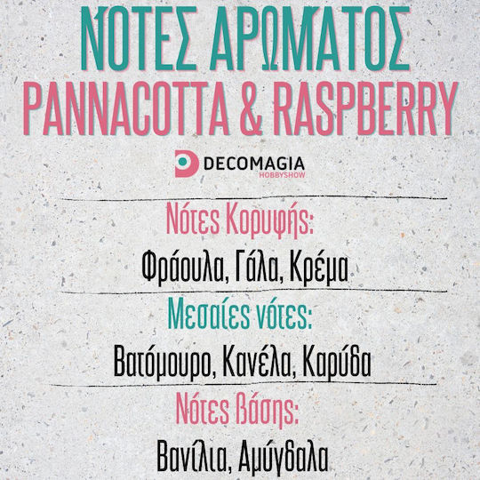 Aromă pentru Lumânări și Săpun Pannacotta & Zmeură