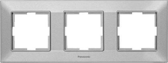Panasonic Arkedia Slim Dreifach Horizontal Wechselrahmen Hellgrau