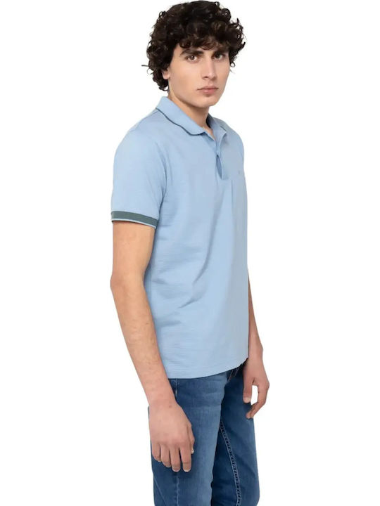 Polo Bluză Cu Mânecă Scurtă Bleu