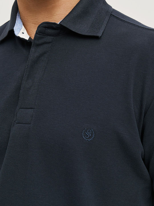 Polo Herrenbluse Blau