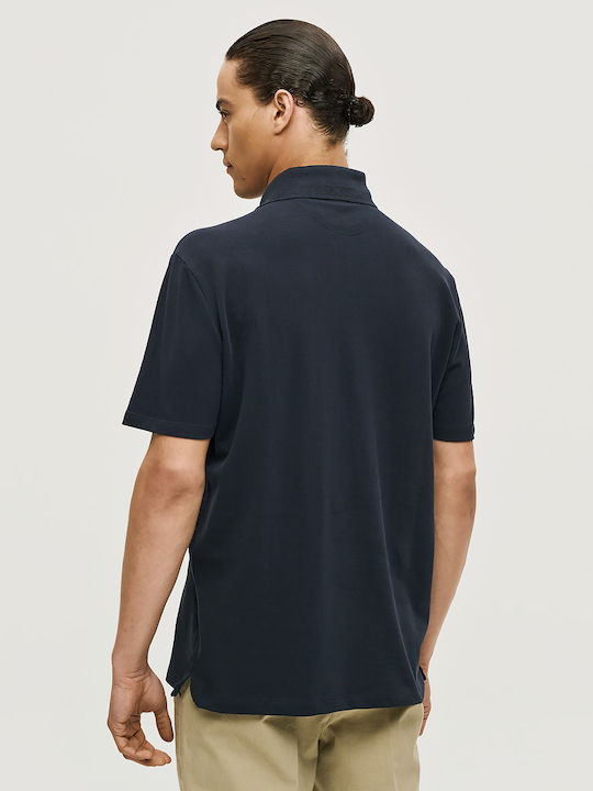 Polo Herrenbluse Blau