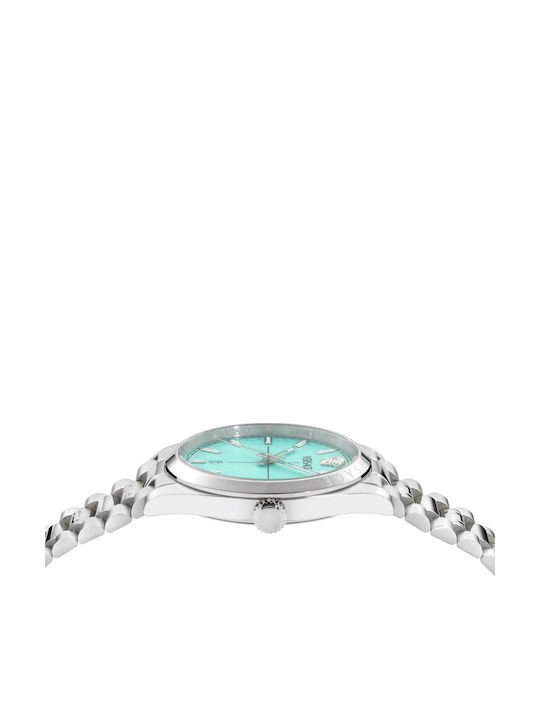 Versace Millenyium Gent Men's Watch 40mm Battery with Silver Metal Bracelet