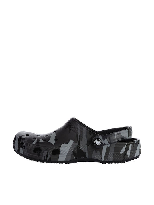 Crocs Classic Camouflage Holzschuhe Grau