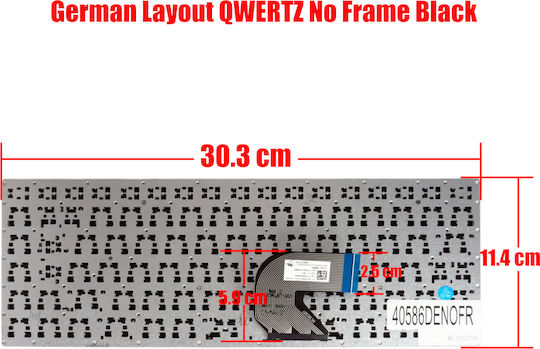 German Laptop Keyboard Asus Vivobook E403 E403s E403sa E403n E403na L403 L403na R416s R416n X400n L403s L403sa 0knl0-4122uk00 Nsk-uv6su 0kn0-se1gr32 De No Frame Black Code 40586denofr