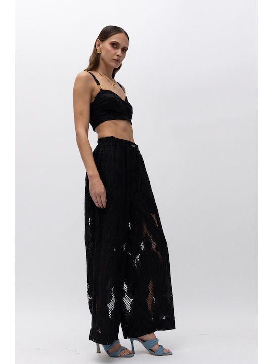 Damen Bluse Korsett Schwarz