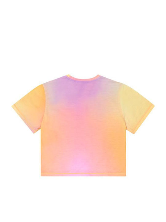 Γυναικείο Αθλητικό T-shirt Πορτοκαλί-ροζ