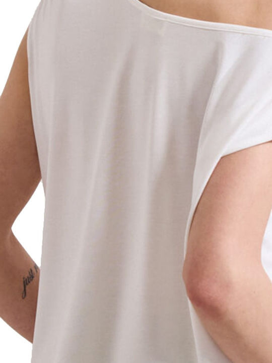Women's Blouse One Shoulder White
