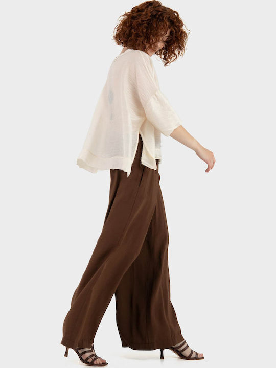 Damen Bluse Beige