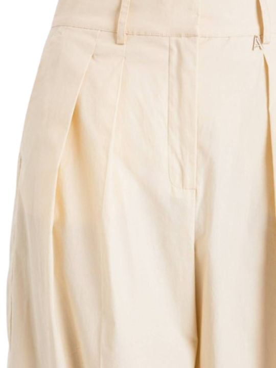 Women's Fabric Trousers Cashew