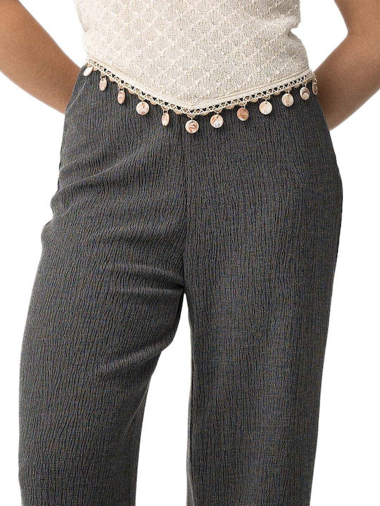 Women's Pantaloons with Rubber Band Gray