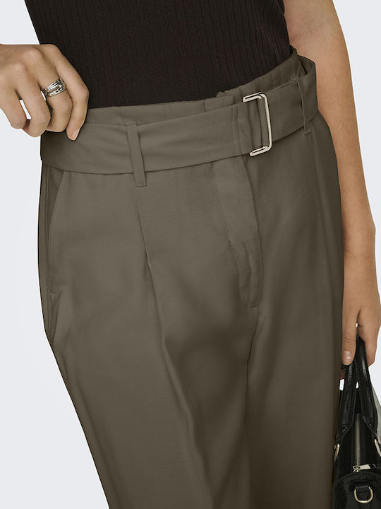 Wide Women's High Rise Pantaloons Stone Gray