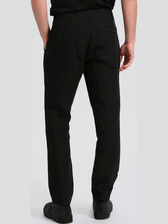 Ανδρικό Παντελόνι Regular Fit Μαύρο