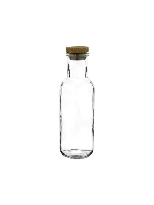 Horecano Sticlă De Apă Din Sticlă Cu Capac De Plută Transparentă 1000ml