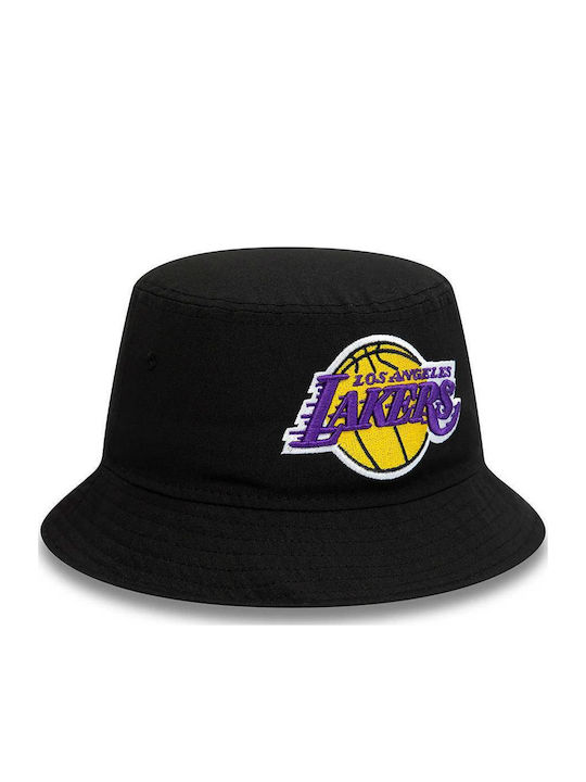 New Era Los Angeles Lakers Υφασμάτινo Ανδρικό Καπέλο Στυλ Bucket Μαύρο