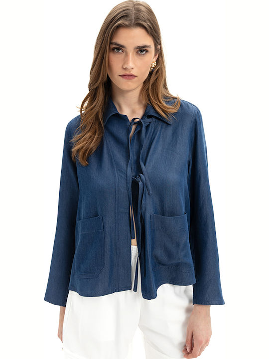 Long Sleeve Women's Shirt Blue