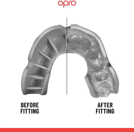 Opro UFC Silver Senior Protective Mouth Guard Silver OP149