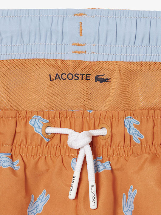 Lacoste Детски Костюм За Баня Къси Панталони За Плуване Оранжев
