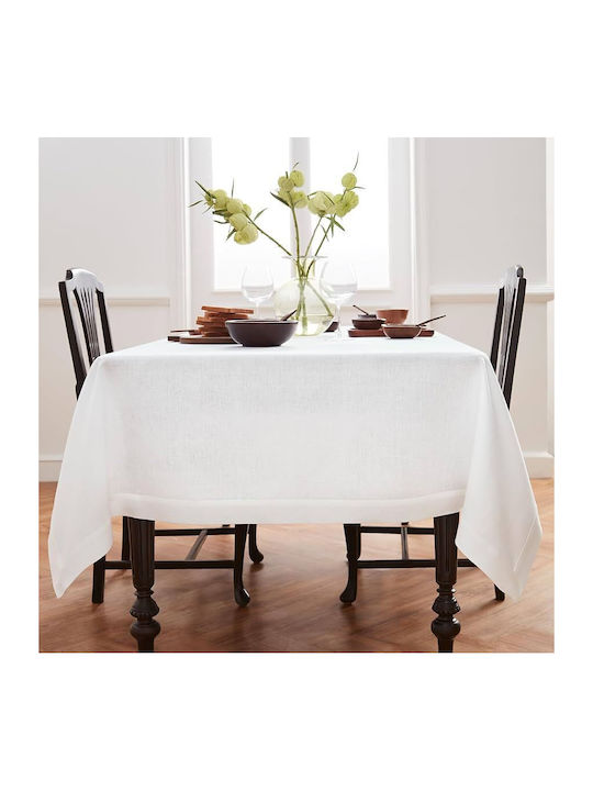 Kotonia Home Τραπεζομάντηλο Βαμβακερό White 110x150εκ.