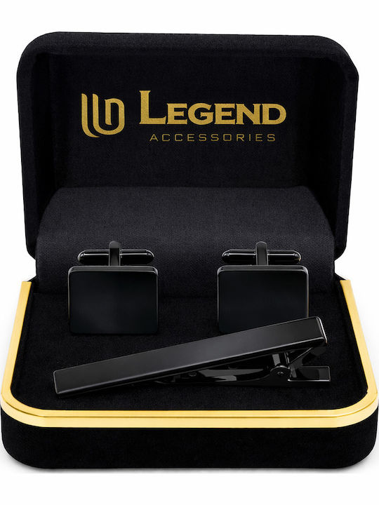 Legend Accessories Butoni Din Otel În Culoare Neagră