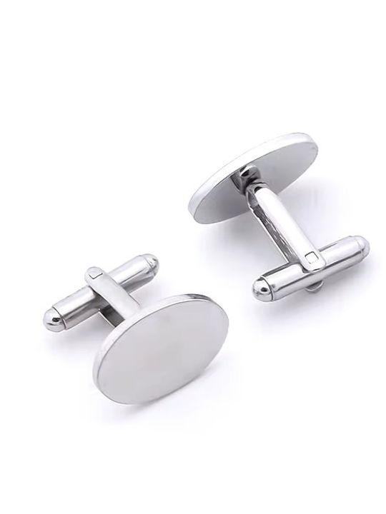 Legend Accessories Маншетници от Inox в Сребрист Цвят
