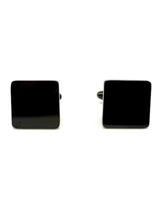 Legend Accessories Cufflinks Made Of Steel In Black Colour