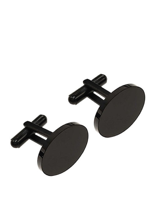 Legend Accessories Маншетници от Inox в Черен Цвят