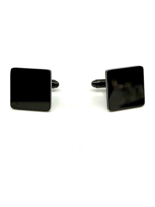 Legend Accessories Cufflinks Made Of Steel In Black Colour
