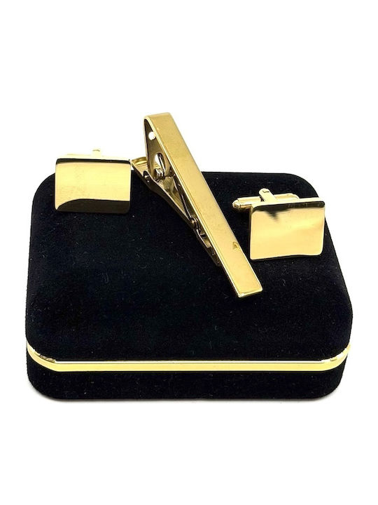 Legend Accessories Cufflinks Made Of Steel In Gold Colour