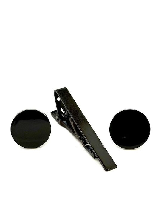 Legend Accessories Маншетници от Inox в Черен Цвят