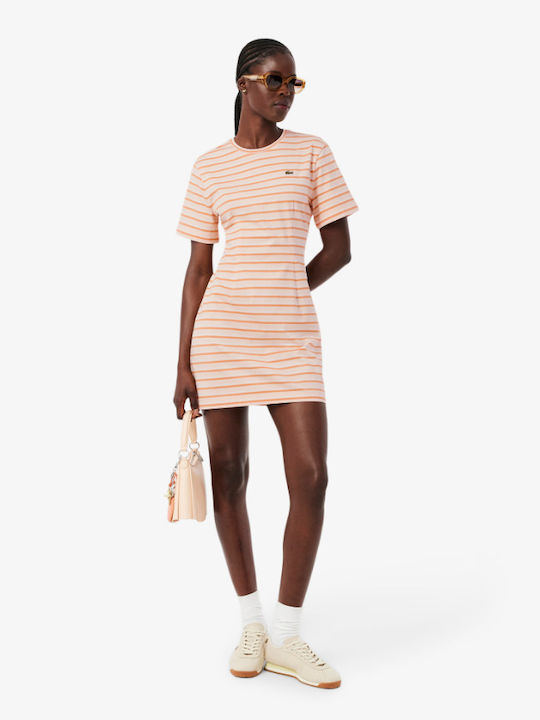 Summer T-Shirt Dress Light Coral