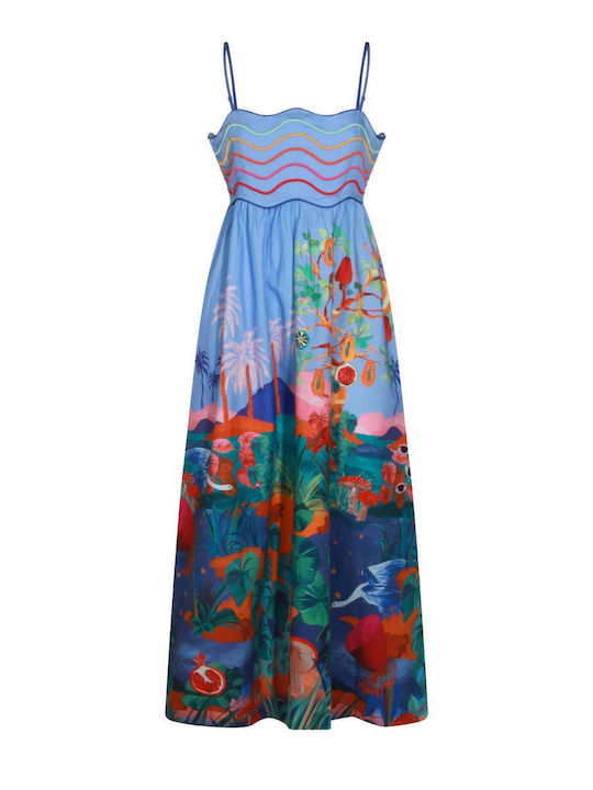 Καλοκαιρινό Midi Φόρεμα Multicolor