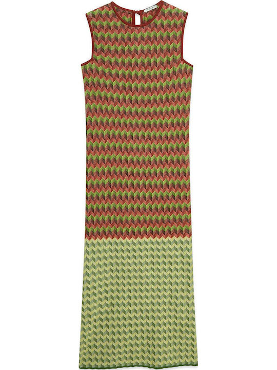 Summer Maxi Knitted Dress with Tearing