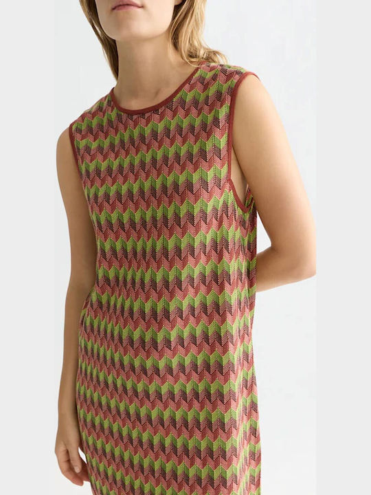 Summer Maxi Knitted Dress with Tearing