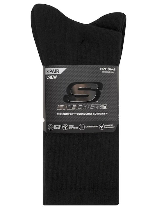 Skechers Terry Спортни Чорапи Черни 3 Чифта