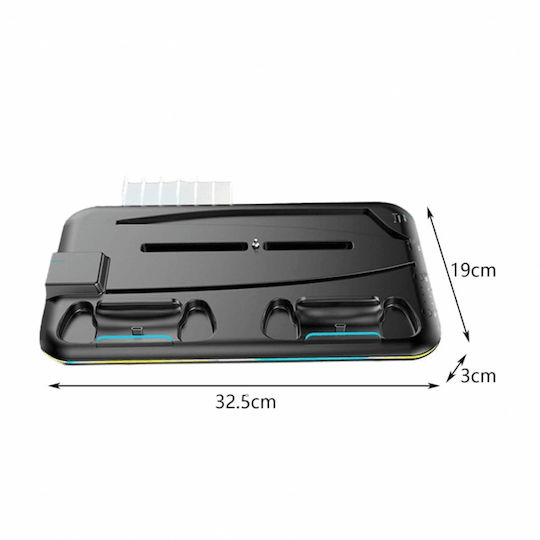 Cooling Base for PS5 Slim in Black Colour