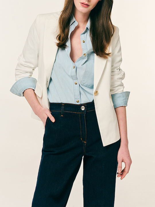 Forel Blazer Für Damen Ecru