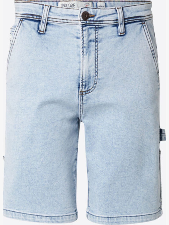 Herren Denim Shorts Icy Blue