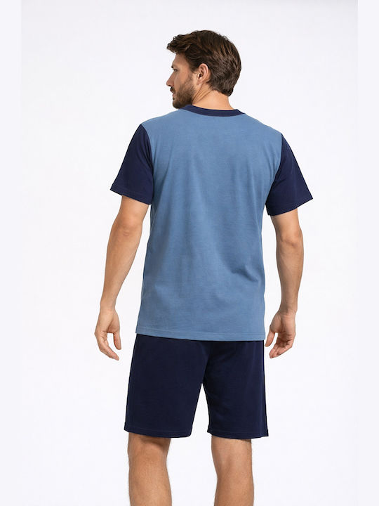 Lion Summer Men's Cotton Burgundy Pyjamas
