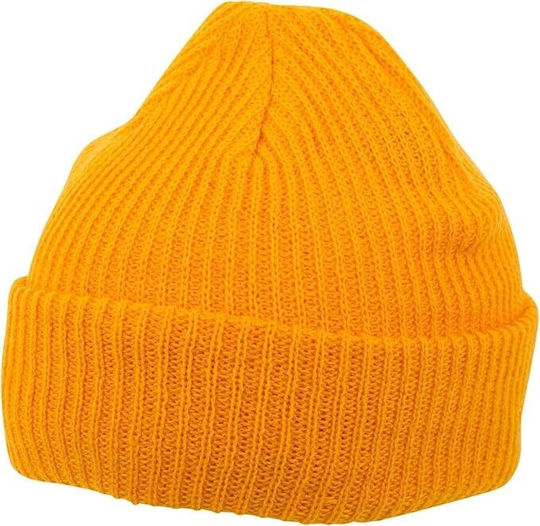 Unisex Beanie Strickmütze in Gelber Farbe