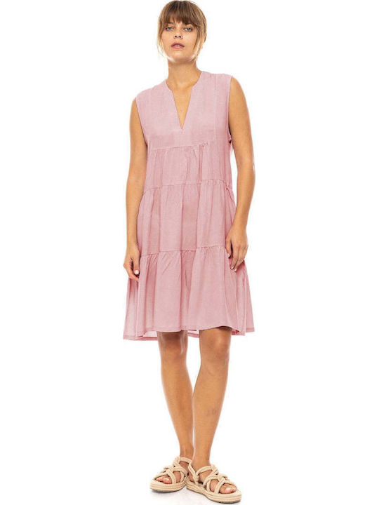 Pink Label Γυναικείο Καφτάνι Παραλίας Κόκκινο