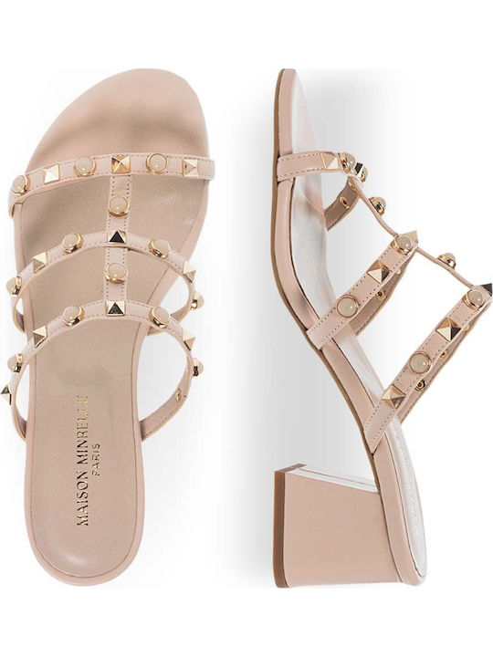 Damen Sandalen Rosa Leder
