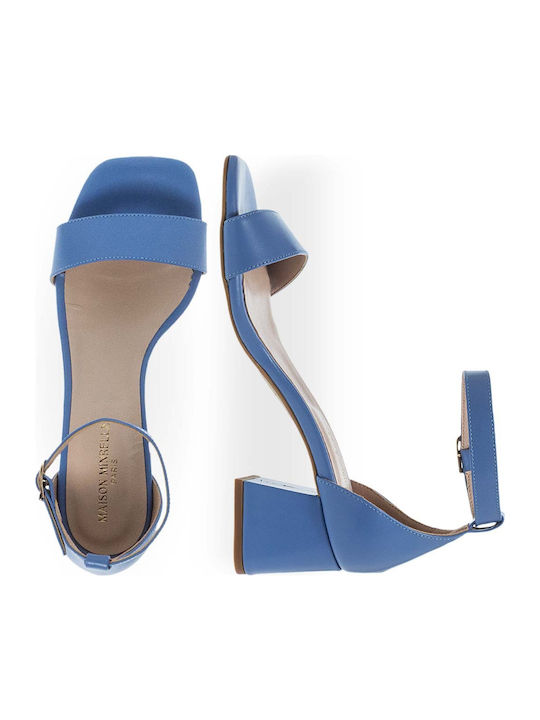 Leather Light Blue Sandals