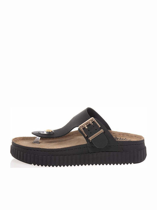 Γυναικεία Σανδάλια Flatforms Μαύρα